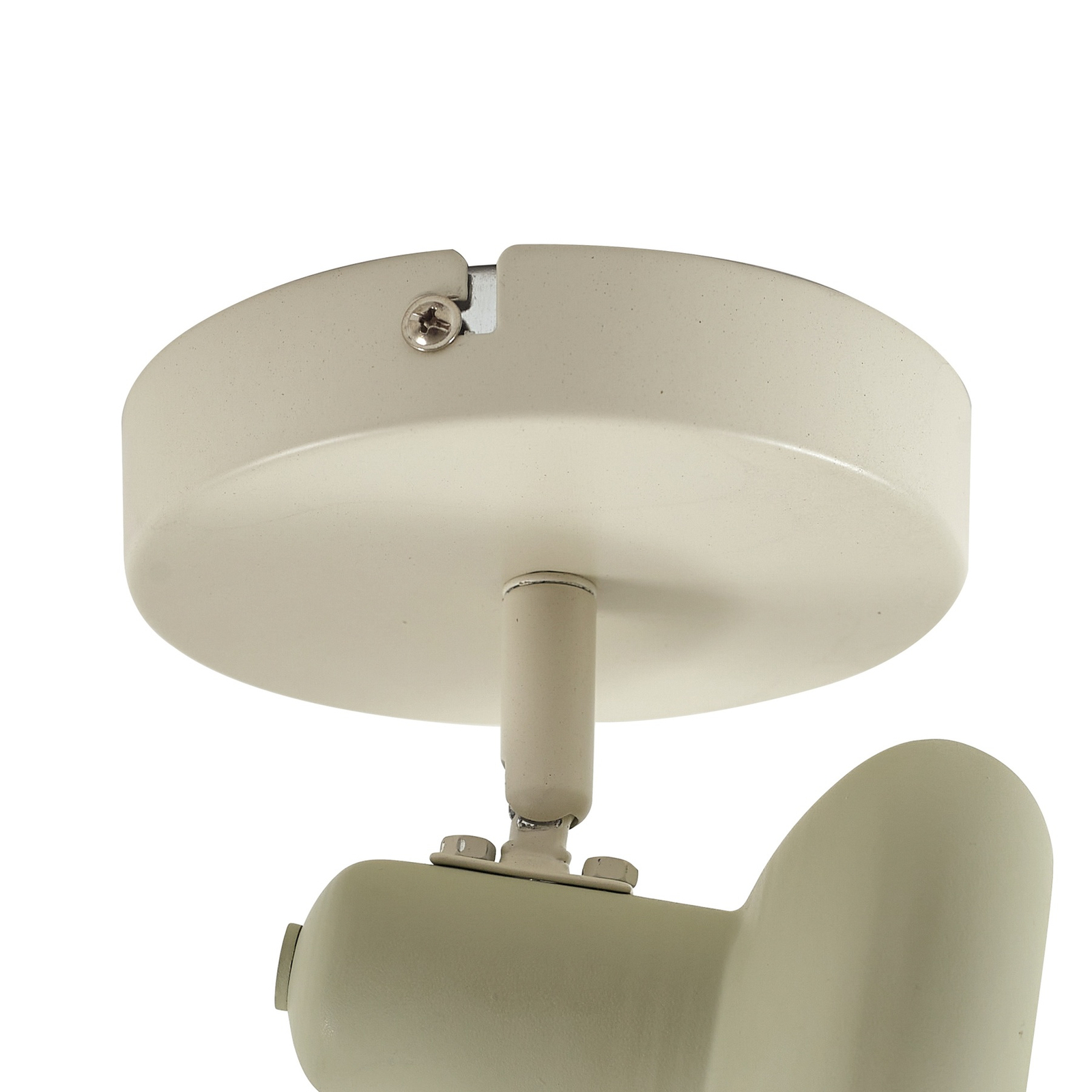 Lindby spot pour plafond Huby, à 1 lampe, crème/vert clair, fer