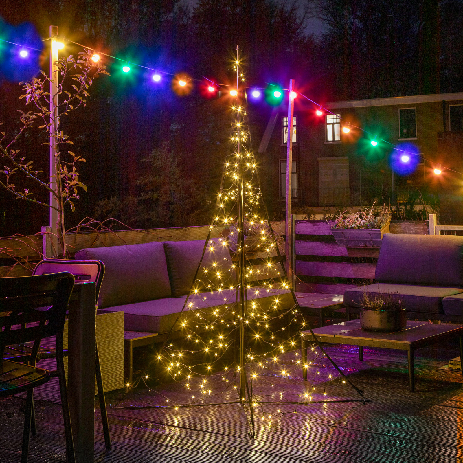Fairybell mast-juletræ 240 LED'er 200cm Lampegiganten.dk