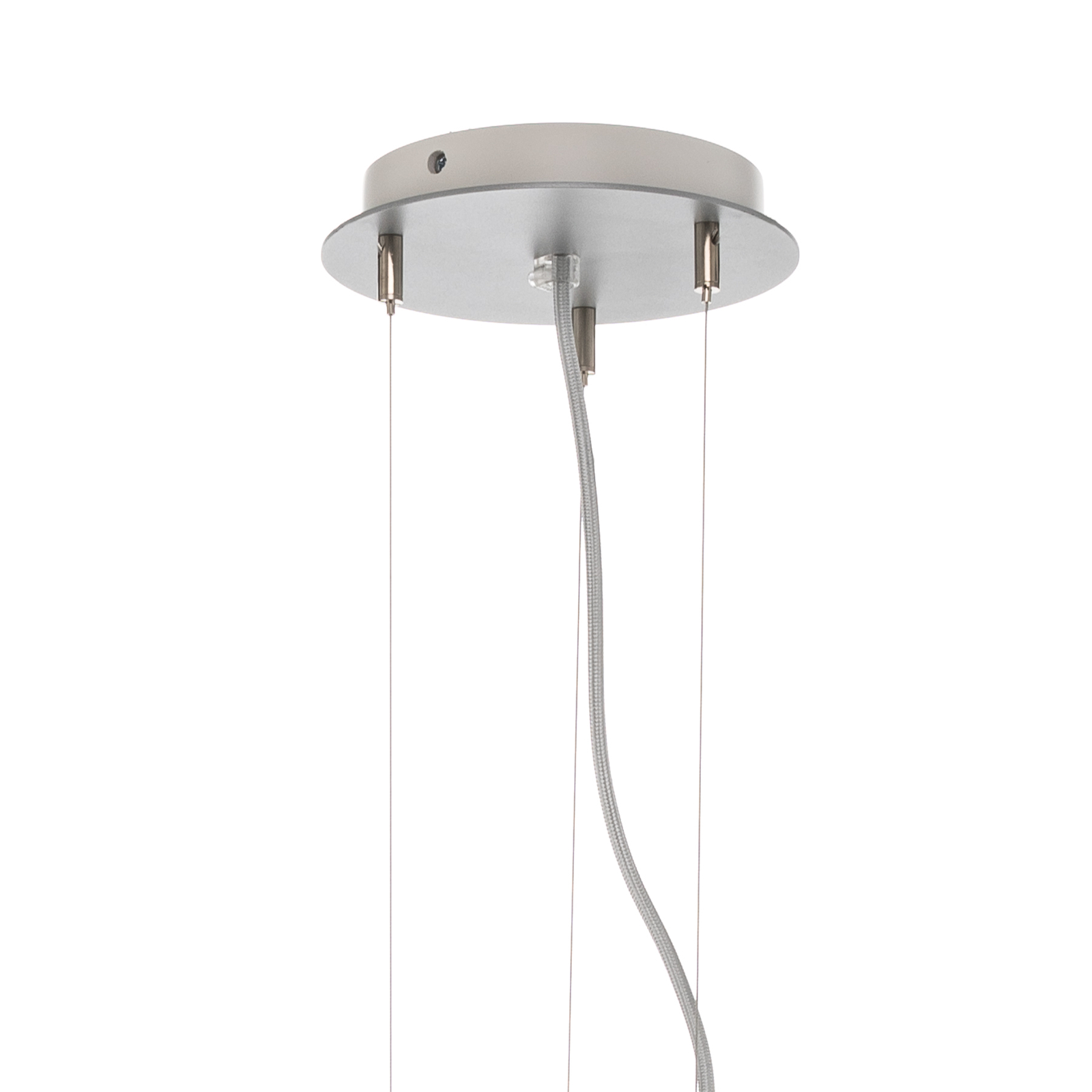 LED hanglamp LARAwood L, noten, Ø 55 cm