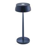 Zafferano Sister Light LED asztali lámpa, újratölthető akkumulátorral, kék
