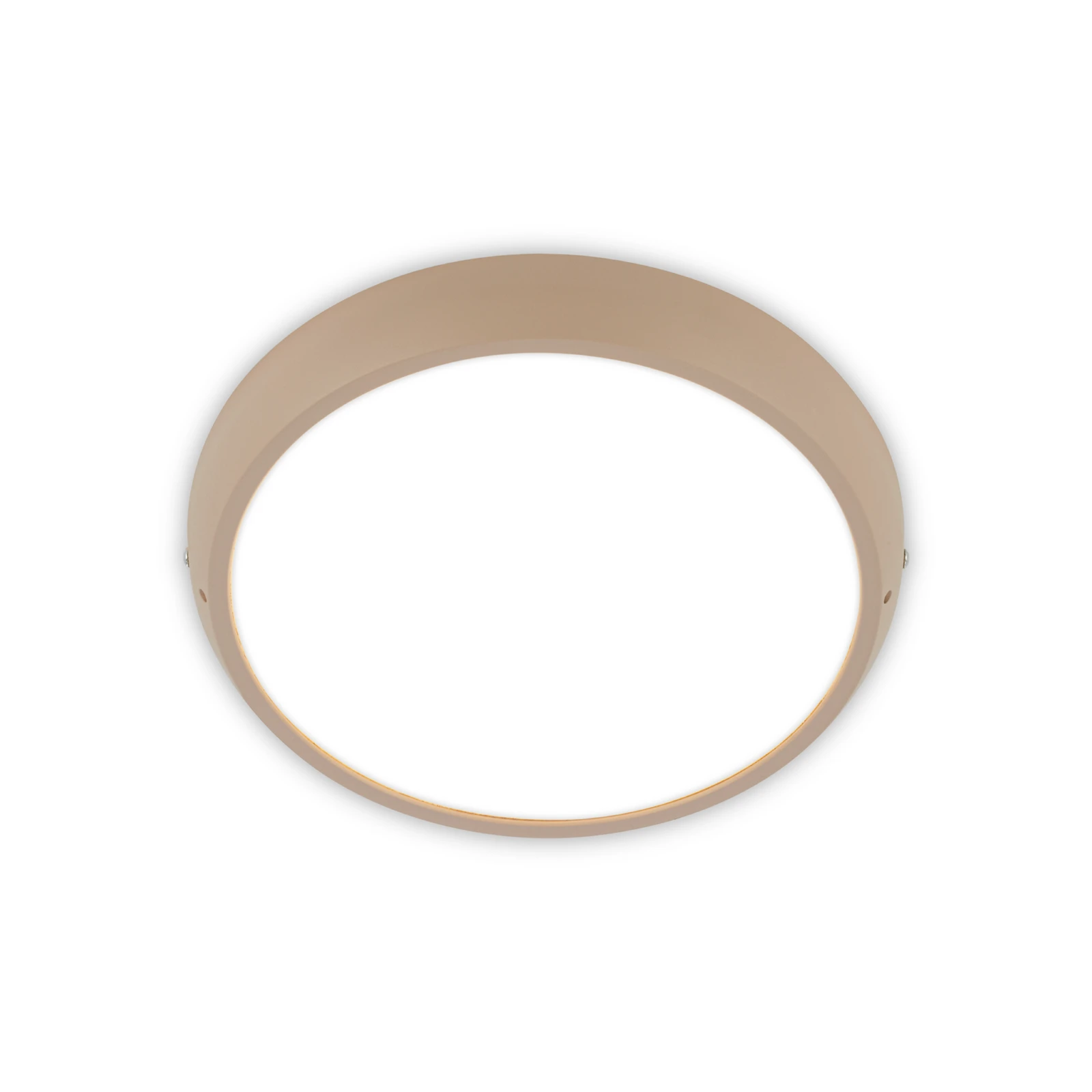 LED-Deckenleuchte Navaro, beige/weiß, Ø 28 cm, 4.000 K