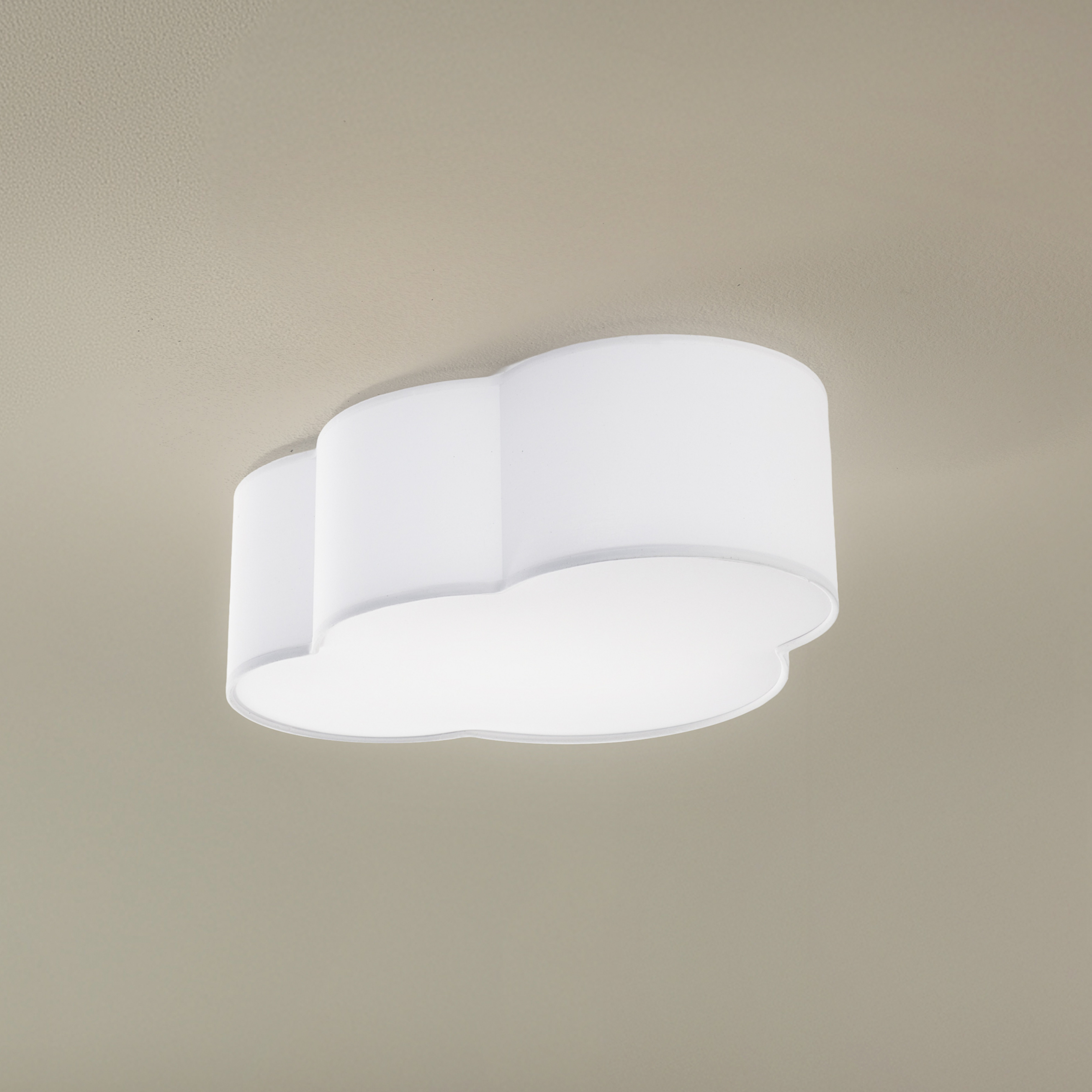 Ceiling light Cloud, textile, 41 x 31 cm, white