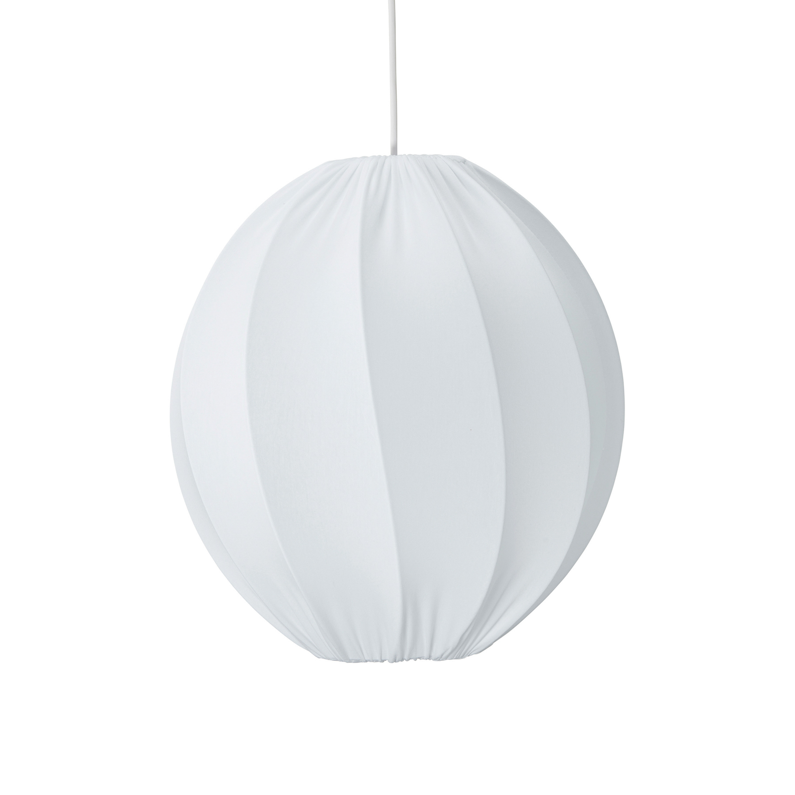 PR Home Olivia hanglamp, kap van textiel, wit, Ø 35 cm