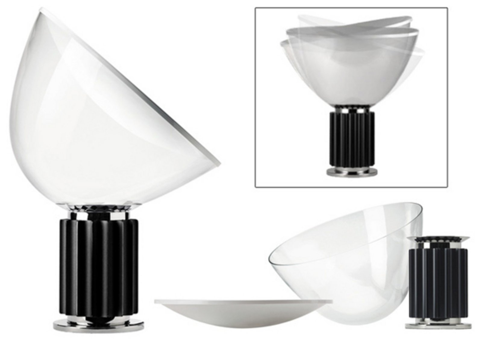 Taccia LED Candeeiro de Mesa Small Black - Flos