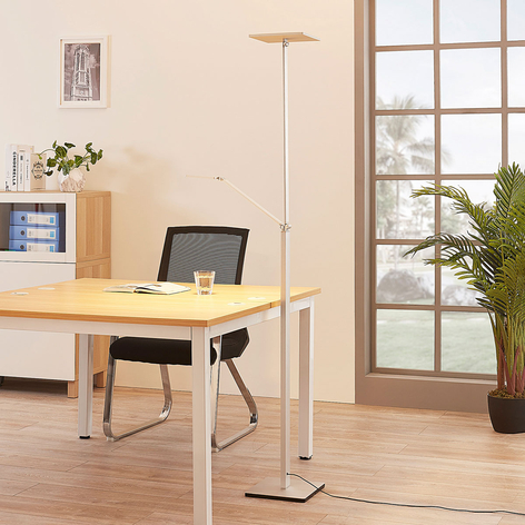 Vierkante LED uplighter Jernika met leeslamp