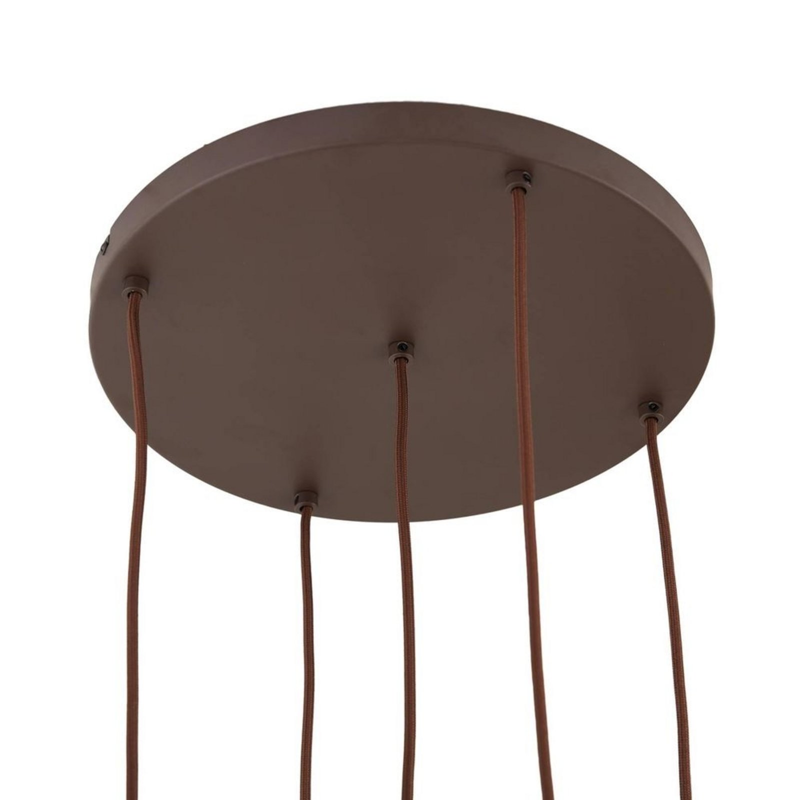 Valentina 5 Round Lustră Pendul Smoked Grey/Brown - Lindby