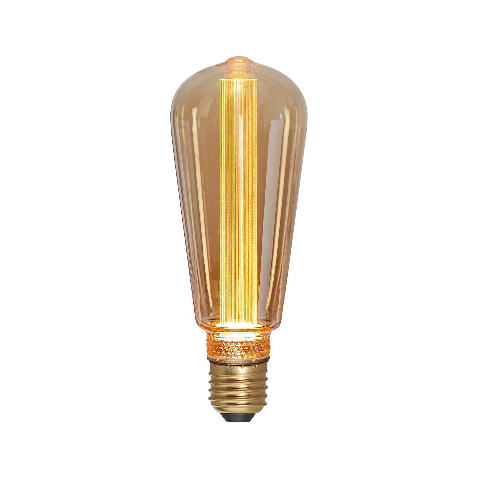 LED-Leuchtmittel DecoLED NGC, Rustika, E27 2 W amber 1.700 K