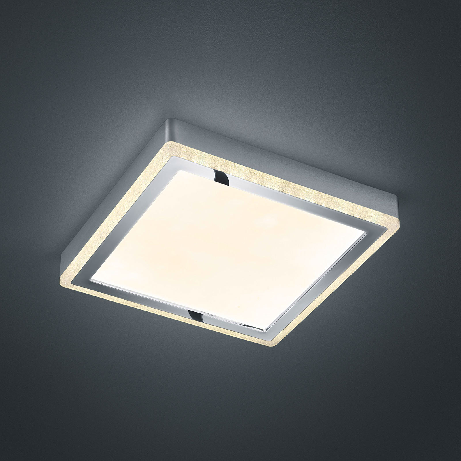 LED-Deckenleuchte Slide, weiß, eckig