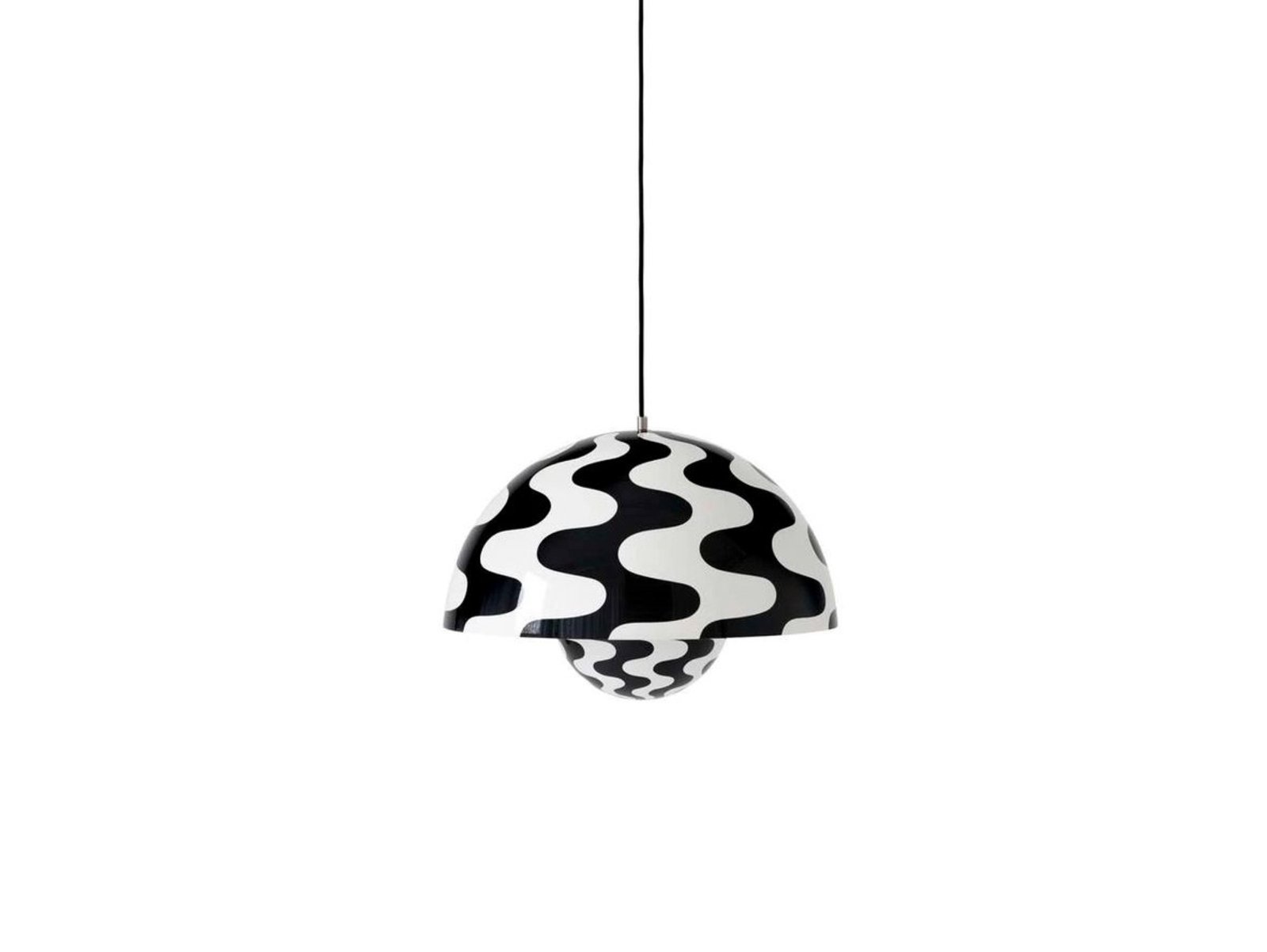 Big Flowerpot VP2 Taklampa Black/White - &Tradition