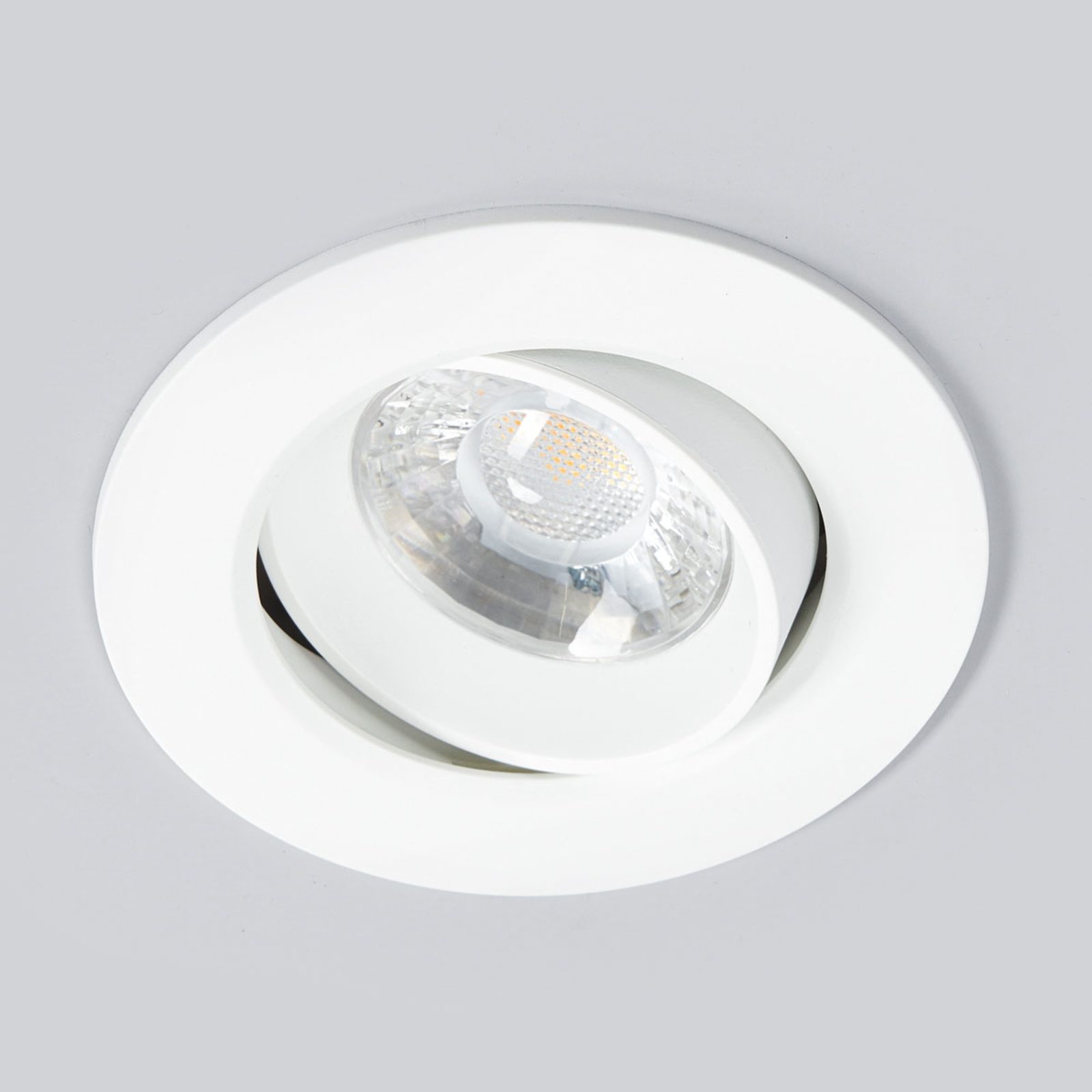 Biały reflektor wpuszczany LED Quentin, 9 W