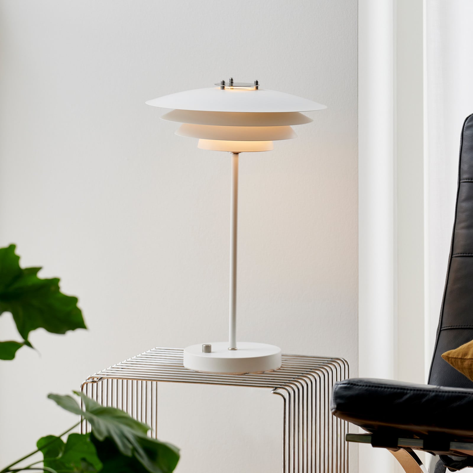 Bretagne Bordslampa White Nordlux - Vardagsrum - Skandinavisk - Metall - Med lampskärm | Produkter - Bordslampor | Lampspecialisterna