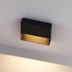 Candeeiro de parede exterior Molto Luce LED Cado, largura 14 cm, preto