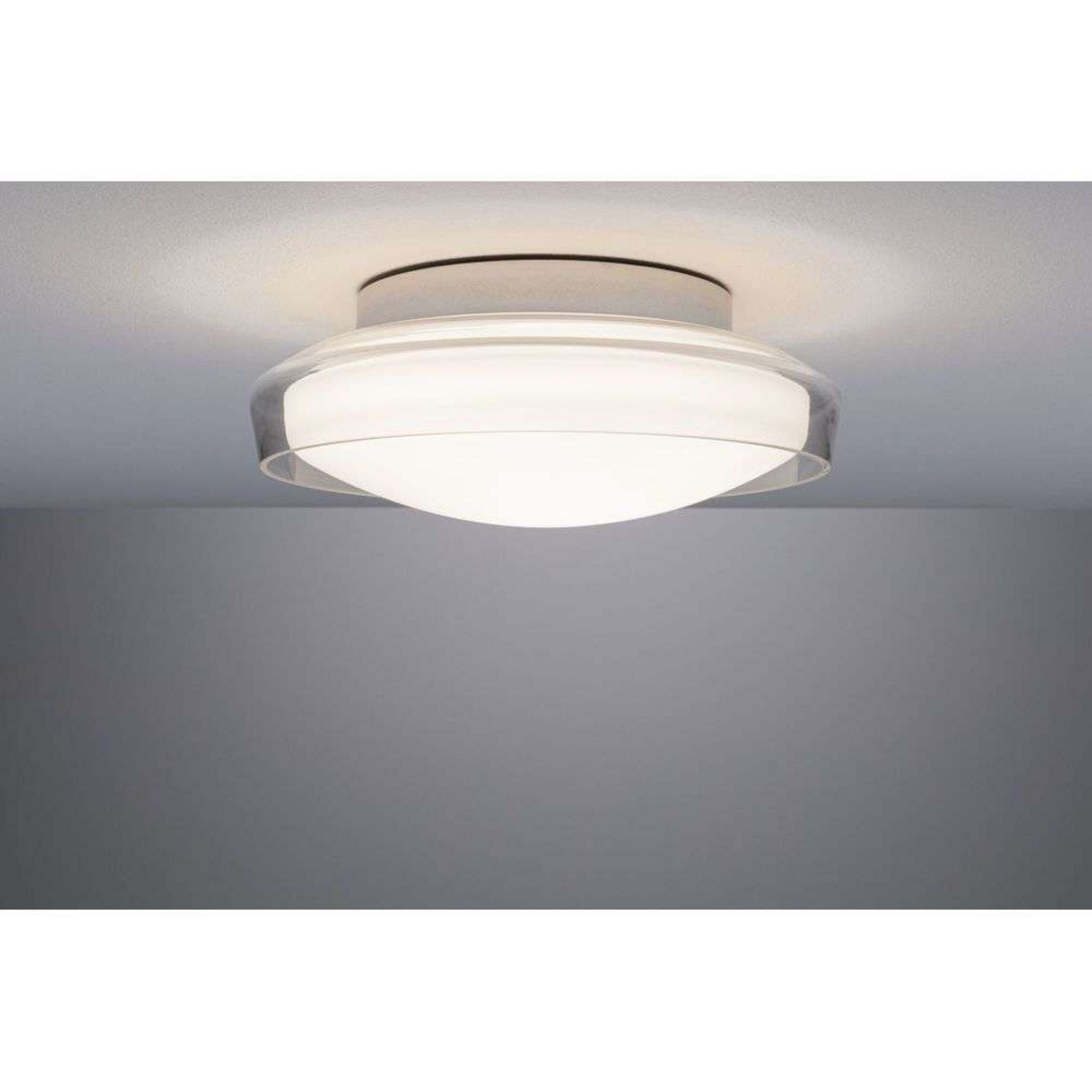 Luena LED Stropné Lampa IP44 3000K 600lm Chróm/Clear -Paulmann