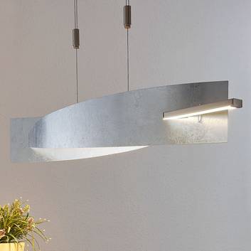 LED-Hängeleuchte Marija, Blende senkrecht, silber