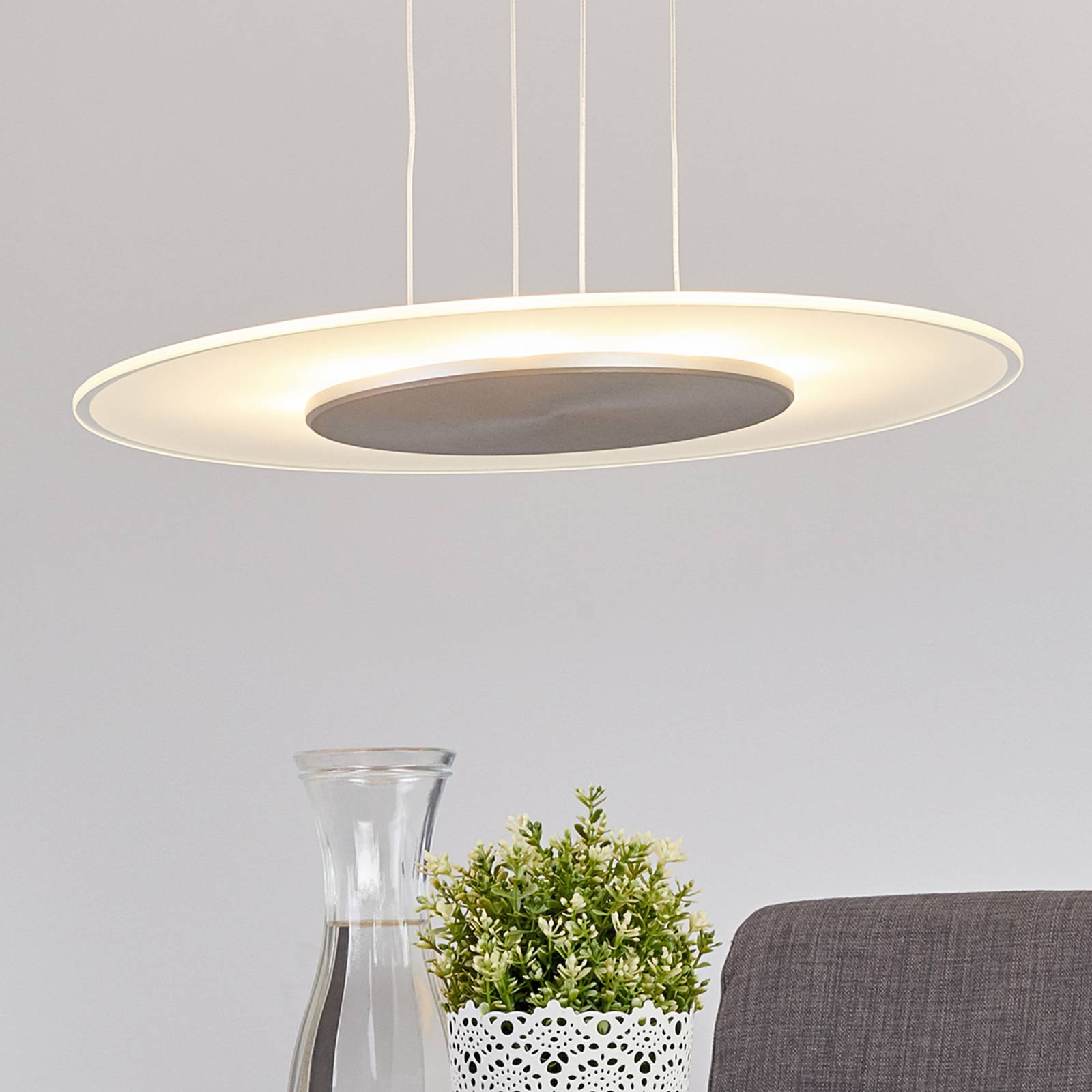 Lampa wisząca LED DORA z okrągłym kloszem