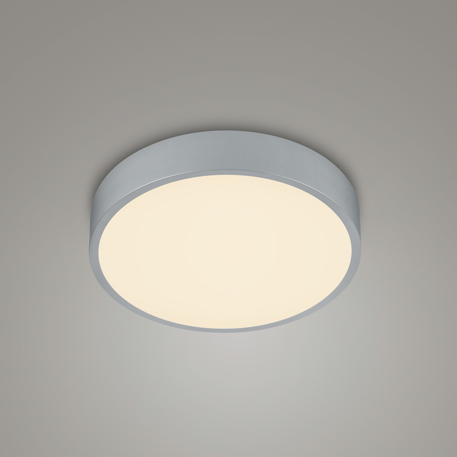 LED ceiling lamp Waco, CCT, Ø 31 cm, titanium