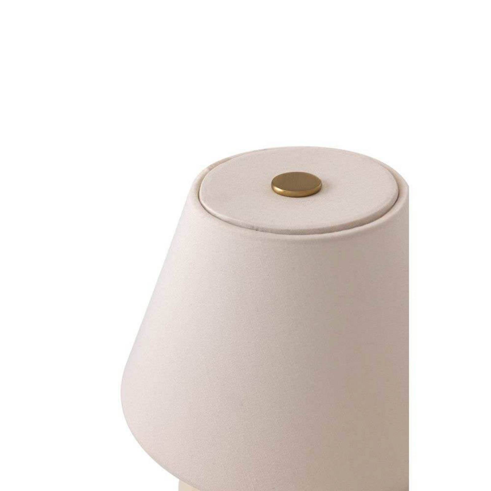 Globen Lighting Akku-Tischleuchte IRIS, creme, Höhe 23 cm günstig online kaufen