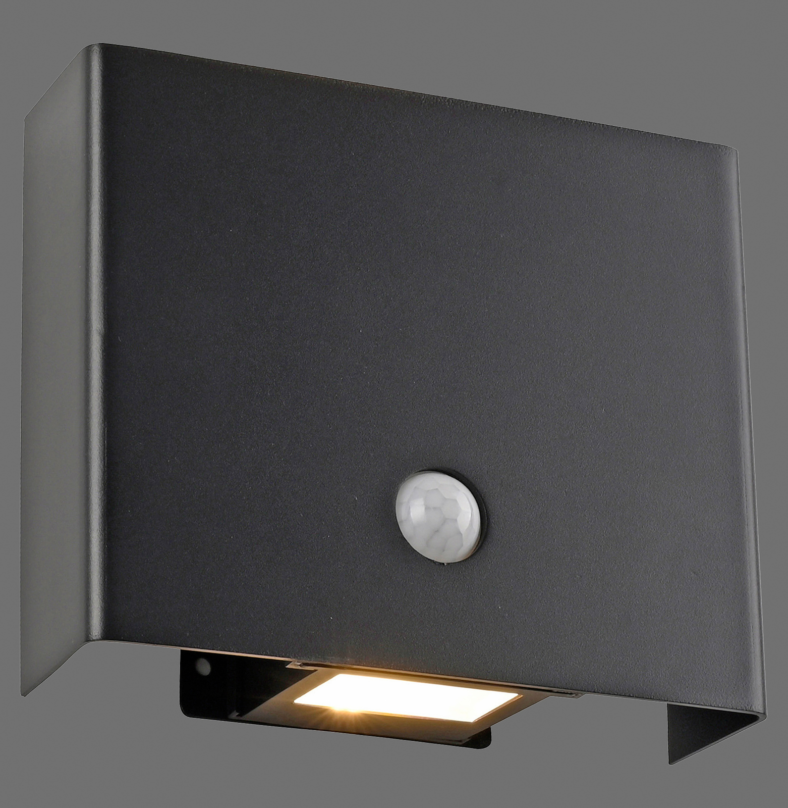JUST LIGHT. LED outdoor wall lamp Amin, rechargeable battery black