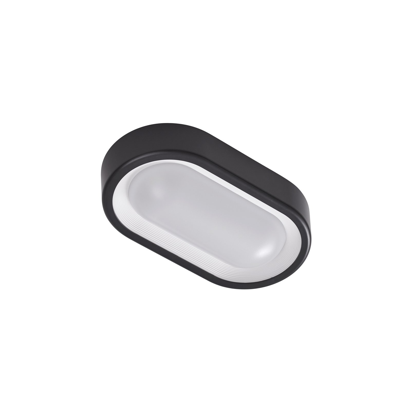 Niniel Oval LED Udendørs Loftlampe Black/White - Lindby