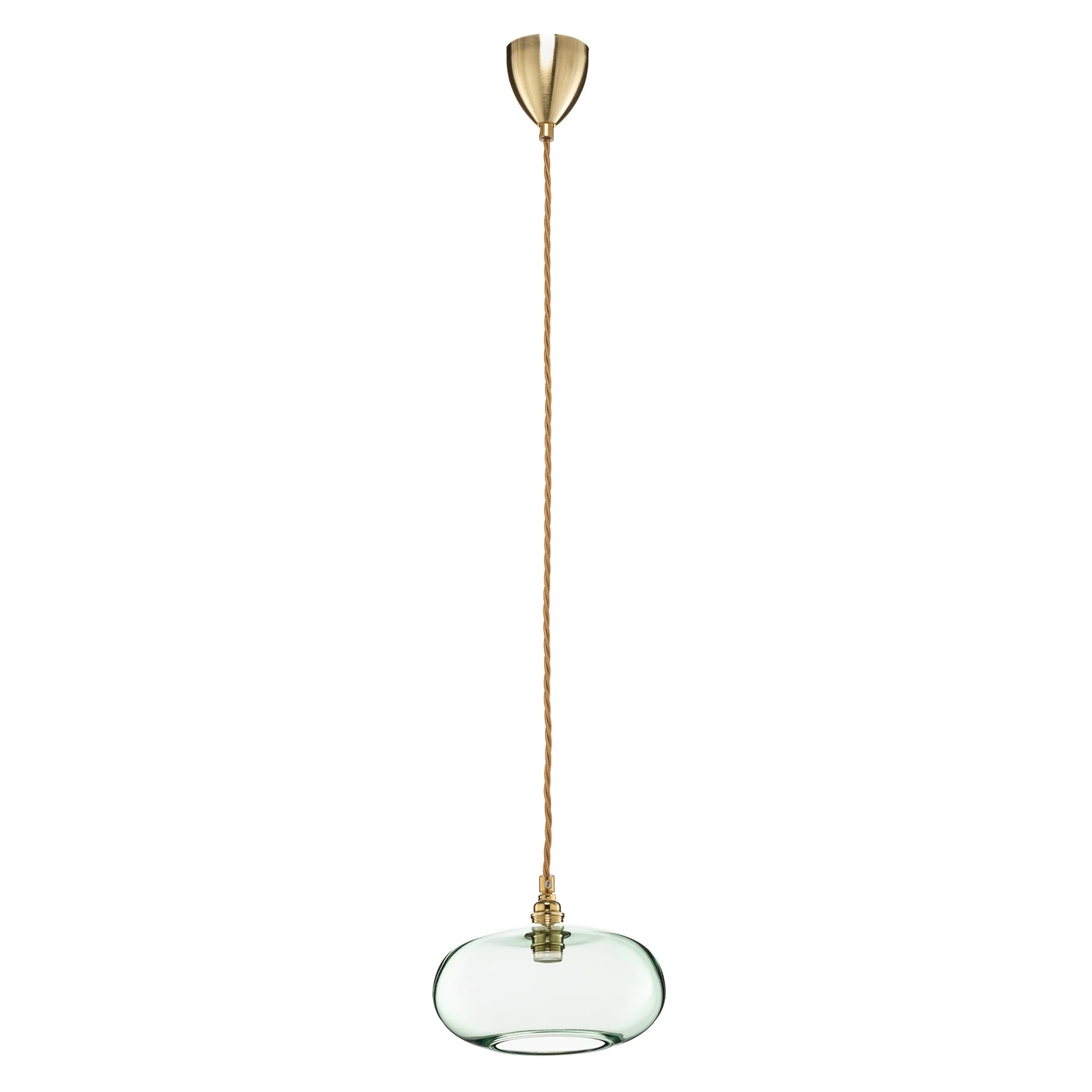 EBB & FLOW Horizon glaspendellampa grön Ø 21 cm