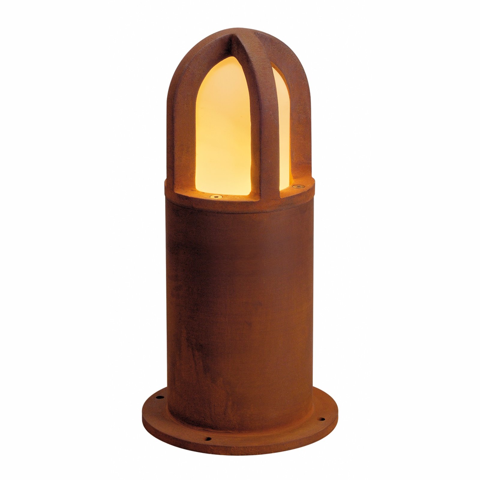 SLV Rusty Cone 40 rust brown pillar light 40 cm