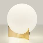 Стъклена настолна лампа Terzani Oscar, златна