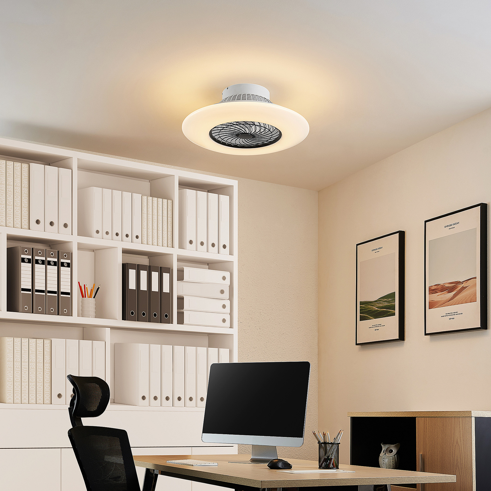 Starluna Arnick ventilateur de plafond LED, noir