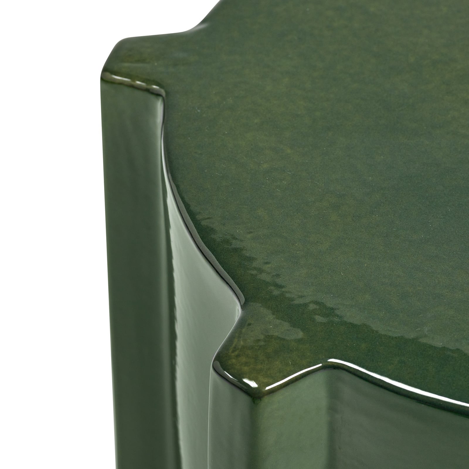 03 DARK GREEN PAWN sidebord, grøn, keramik, højde 44,5 cm – Serax