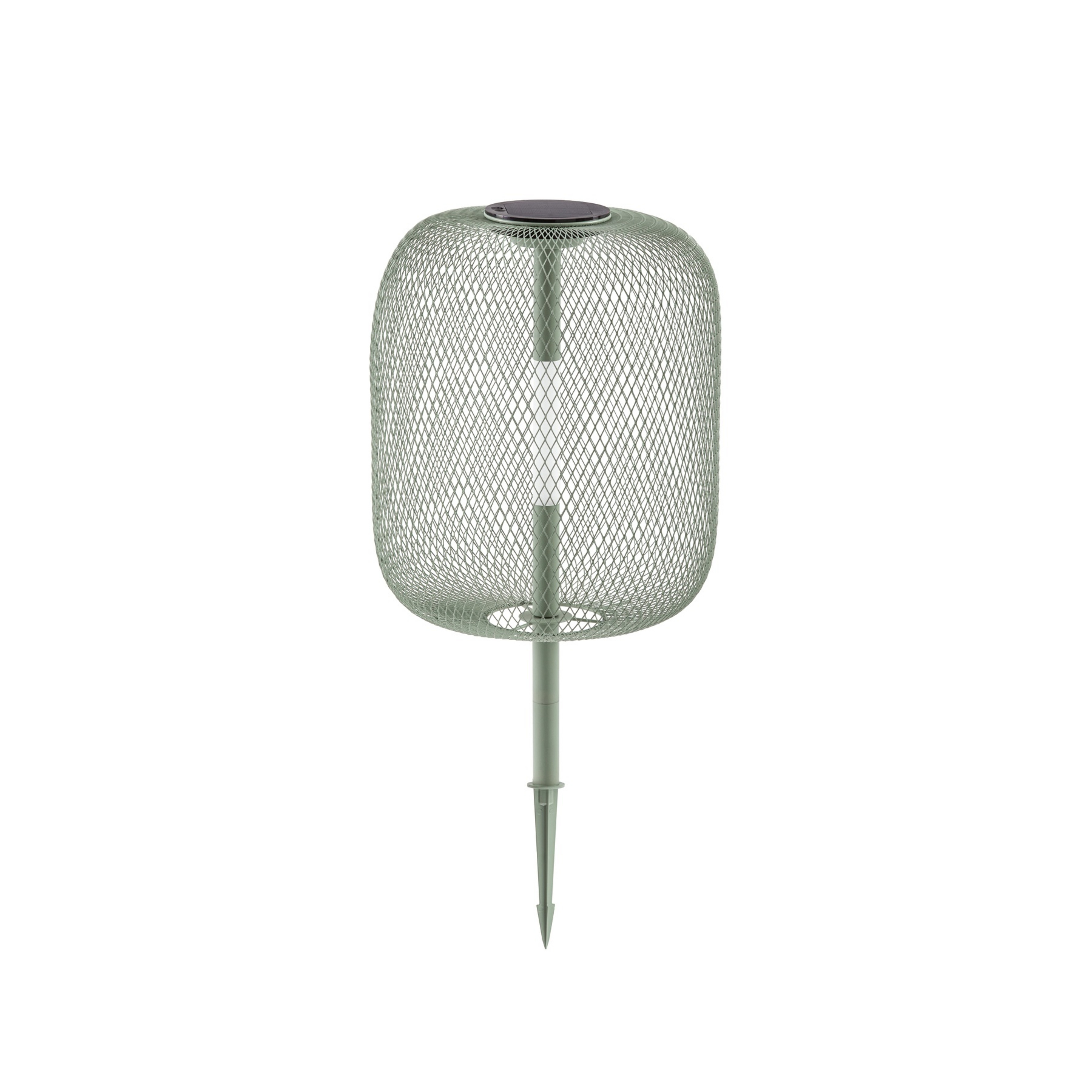 Faylen LED-zonne-energie-grondlamp, saliegroen, IP65 - Lucande
