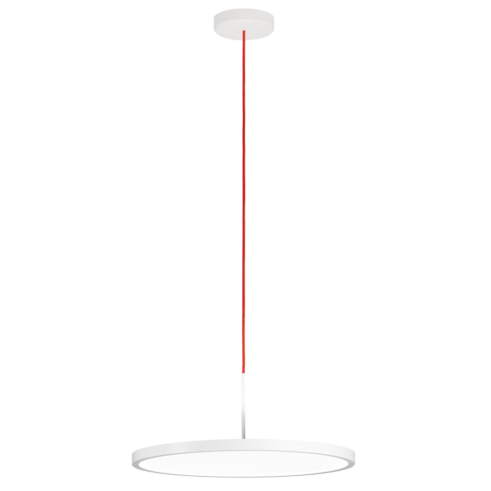 Lampa wisząca LED VIVAA 2.0 VTL Ø60cm przewód czerwony CCT