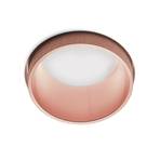 Recessed spotlight Thessaly, copper, plaster, Ø 10 cm, GU10