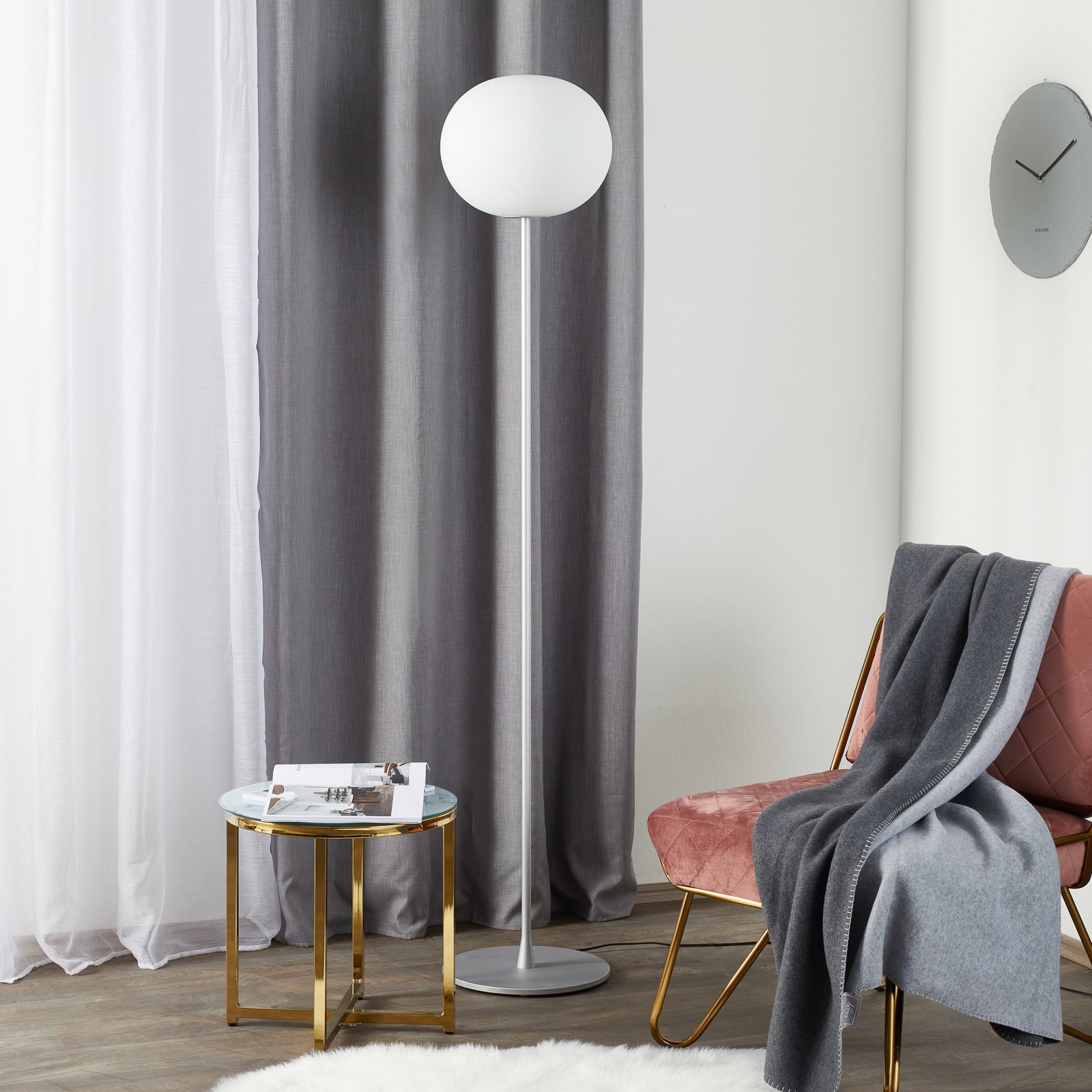 Glo-Ball F2 Stojací Lampa Silver - Flos