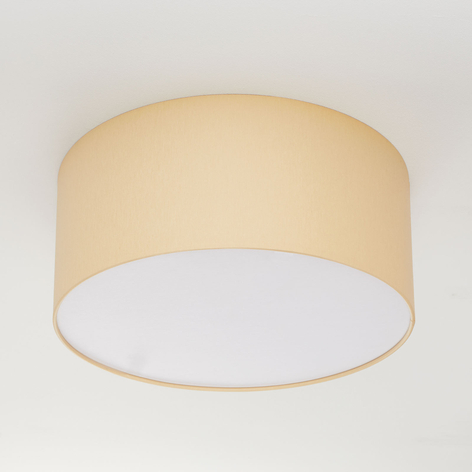 Szampańska lampa sufitowa MARA z tkaniny chintz