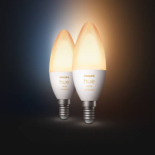 Philips Hue kaarslamp White Ambiance 2x E14 5,2W