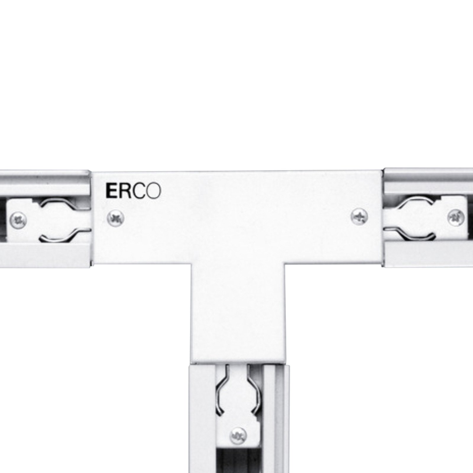 ERCO 3-faset T-kontakt jord høyre, hvit