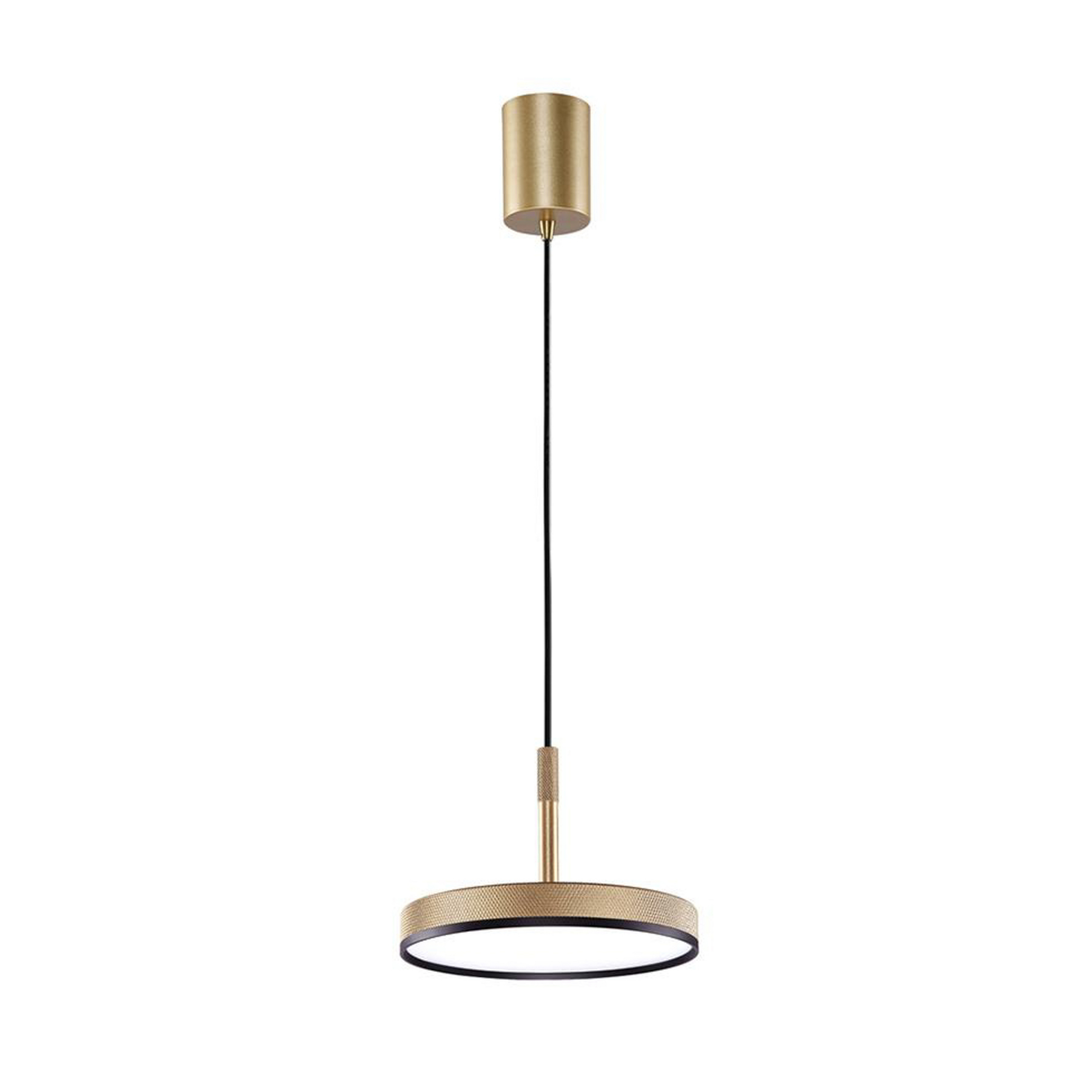 LED pakabinama lempa "Don", aukso spalvos, skersmuo 20 cm, metalas