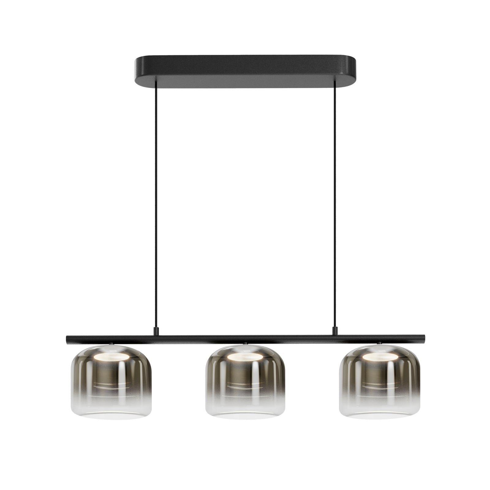 Maytoni LED-Hängeleuchte Spirito, 3-flammig, rauchgrau, dim