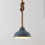 Lindby hänglampa Chaby, Ø 29 cm, 1 lampa, metall, rep