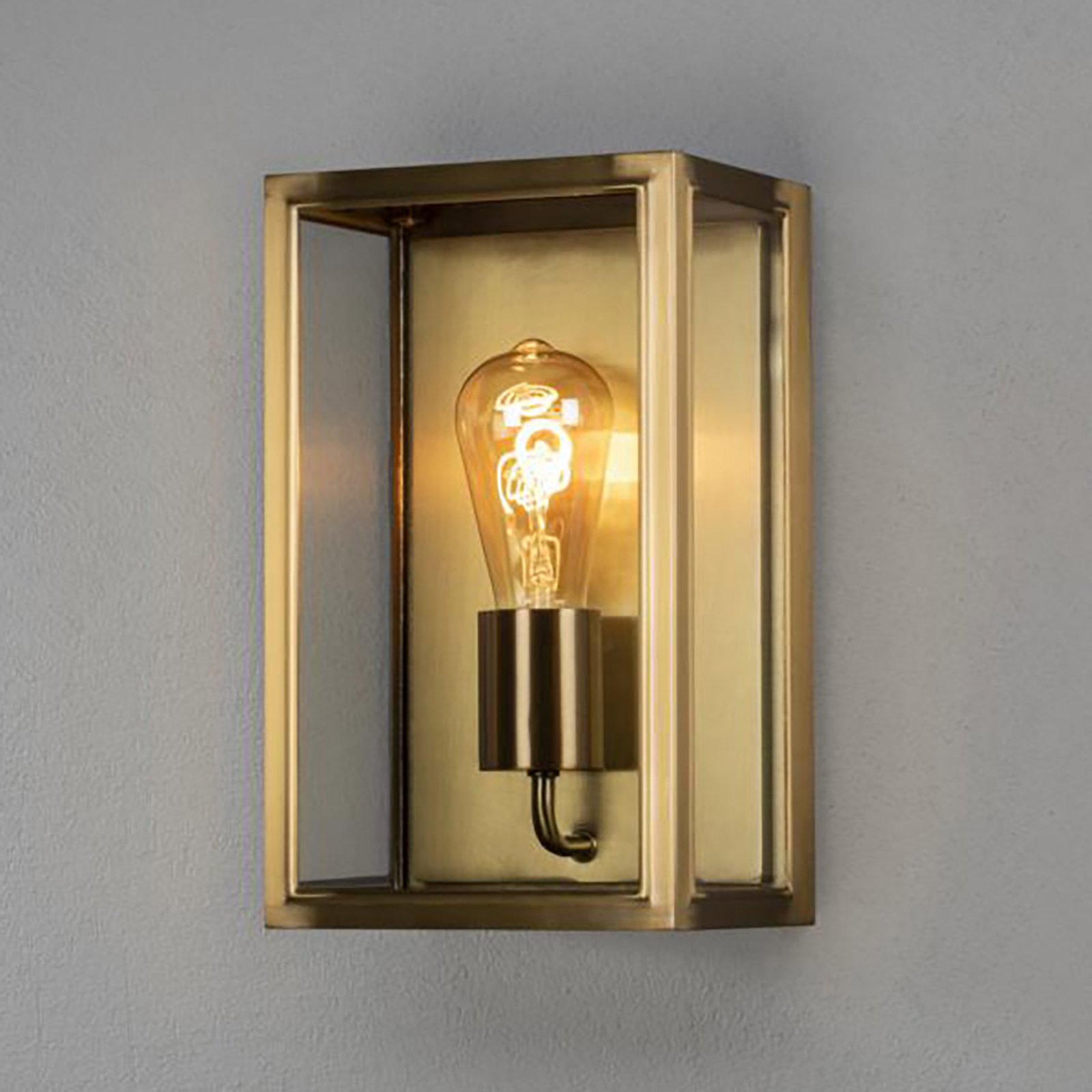 Außenwandlampe Carpi, messing