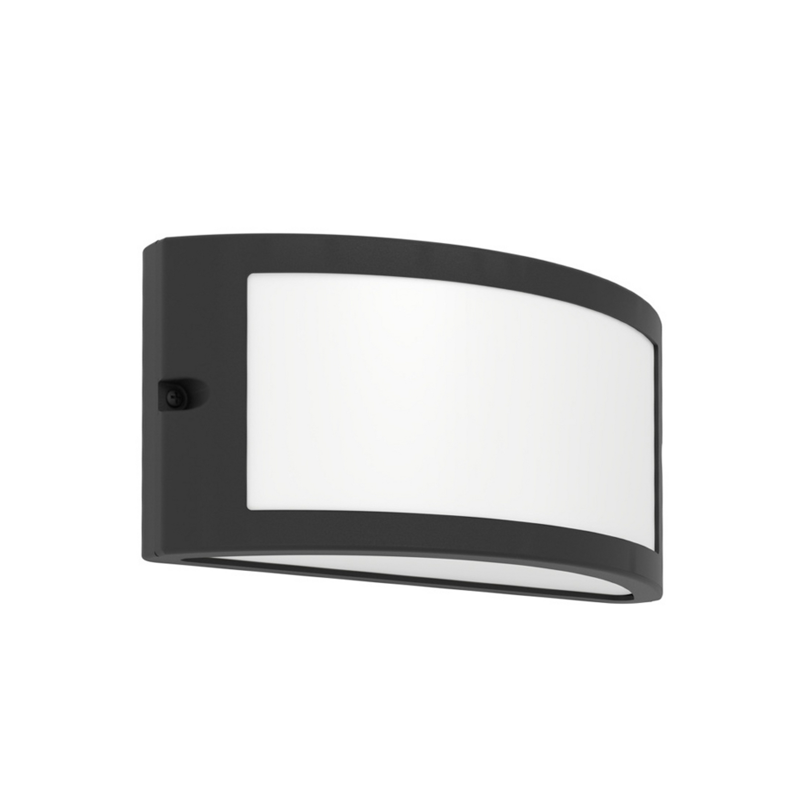 EGLO buitenwandlamp POGGIARELLO, zwart, plat model 22 cm IP54