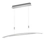 Sam LED linear pendant light, nickel