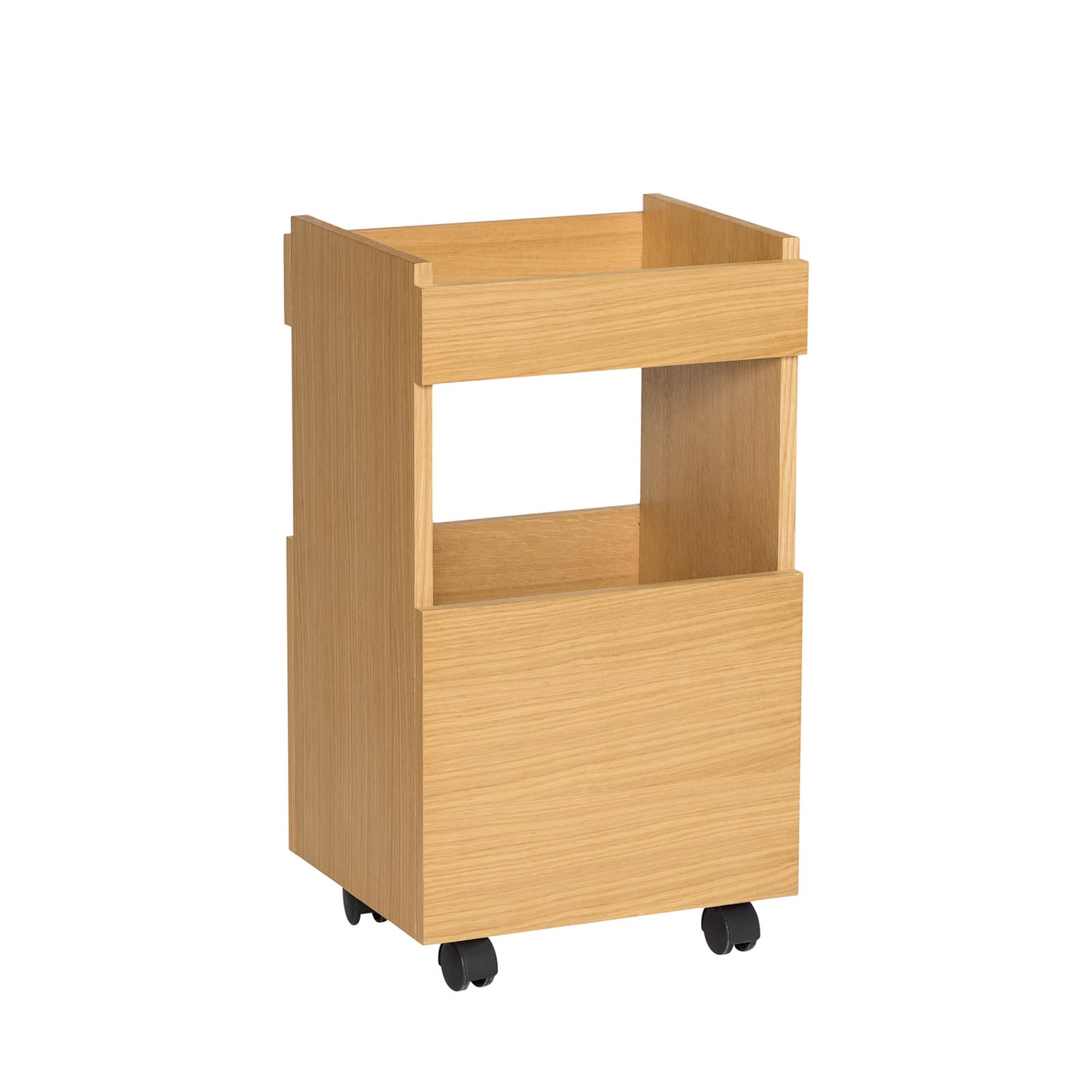 Carrello da portata Forma, rovere chiaro, altezza 70 cm - Hübsch