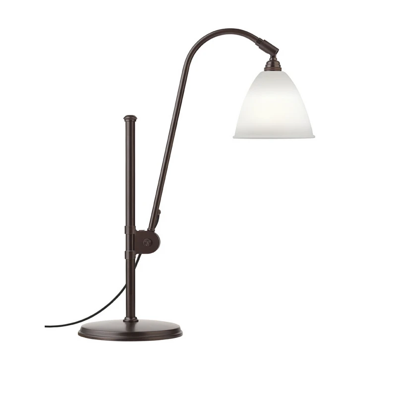 GUBI – Bestlite BL1 Tischleuchte Ø16 Schwarz Messing/Porzellan