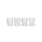 Ripple Glass Set of 4 Clear - Ferm Living