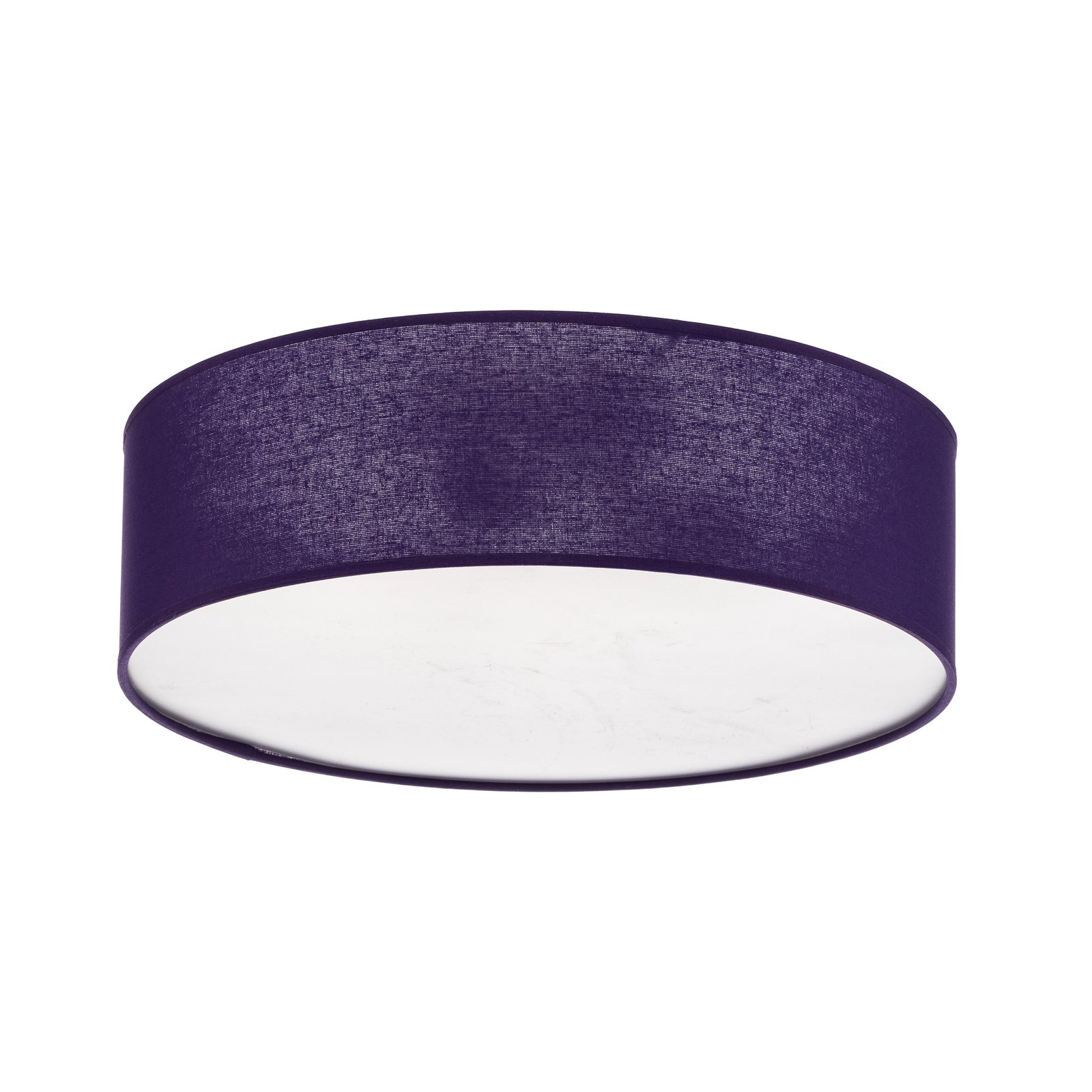 Euluna Roller Decke, Stoffschirm violett, Ø 40 cm