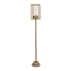 Bolardo luminoso Cubic³ 3371 latón/transparente