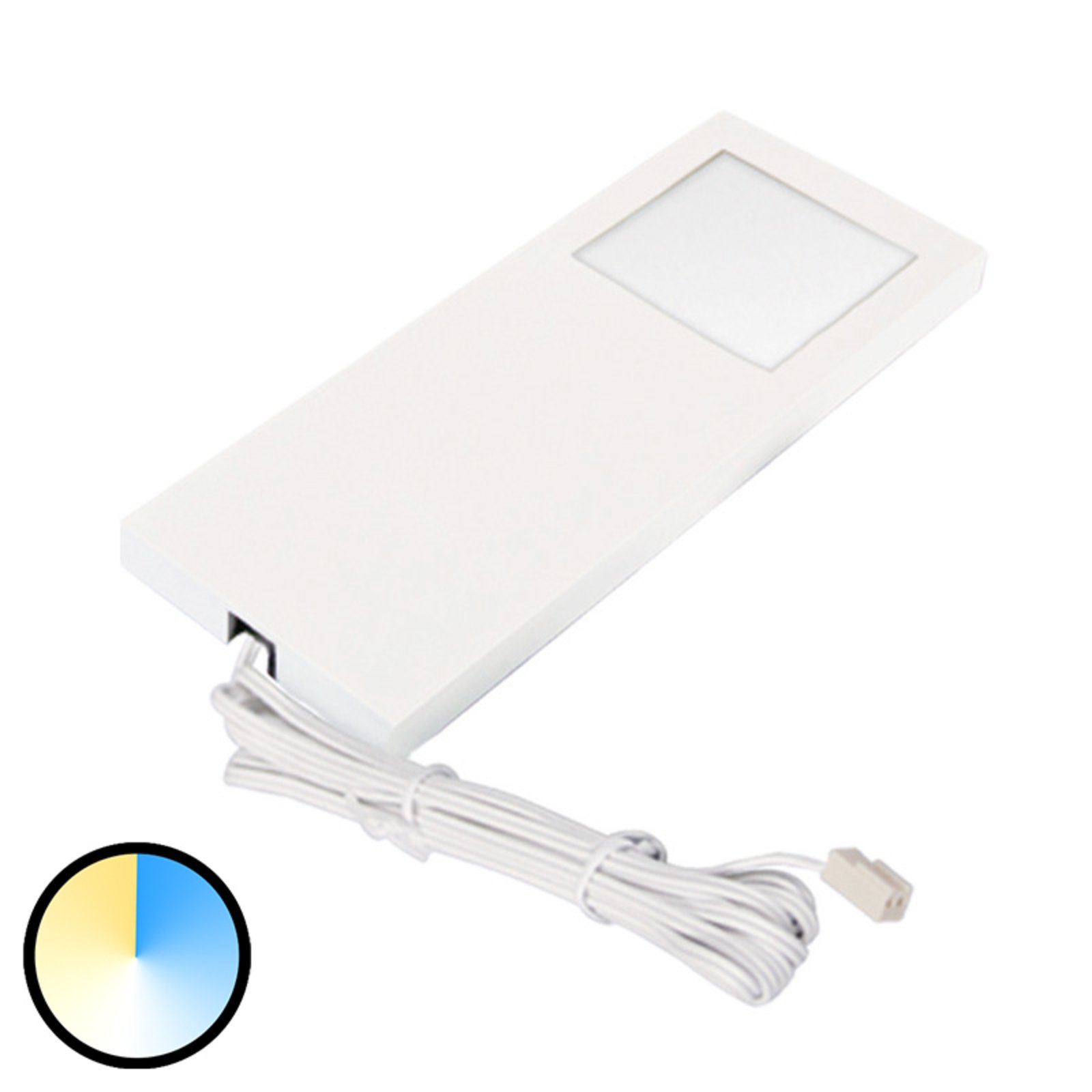 Lampe sous meuble Dynamic LED Slim-Pad F blanche