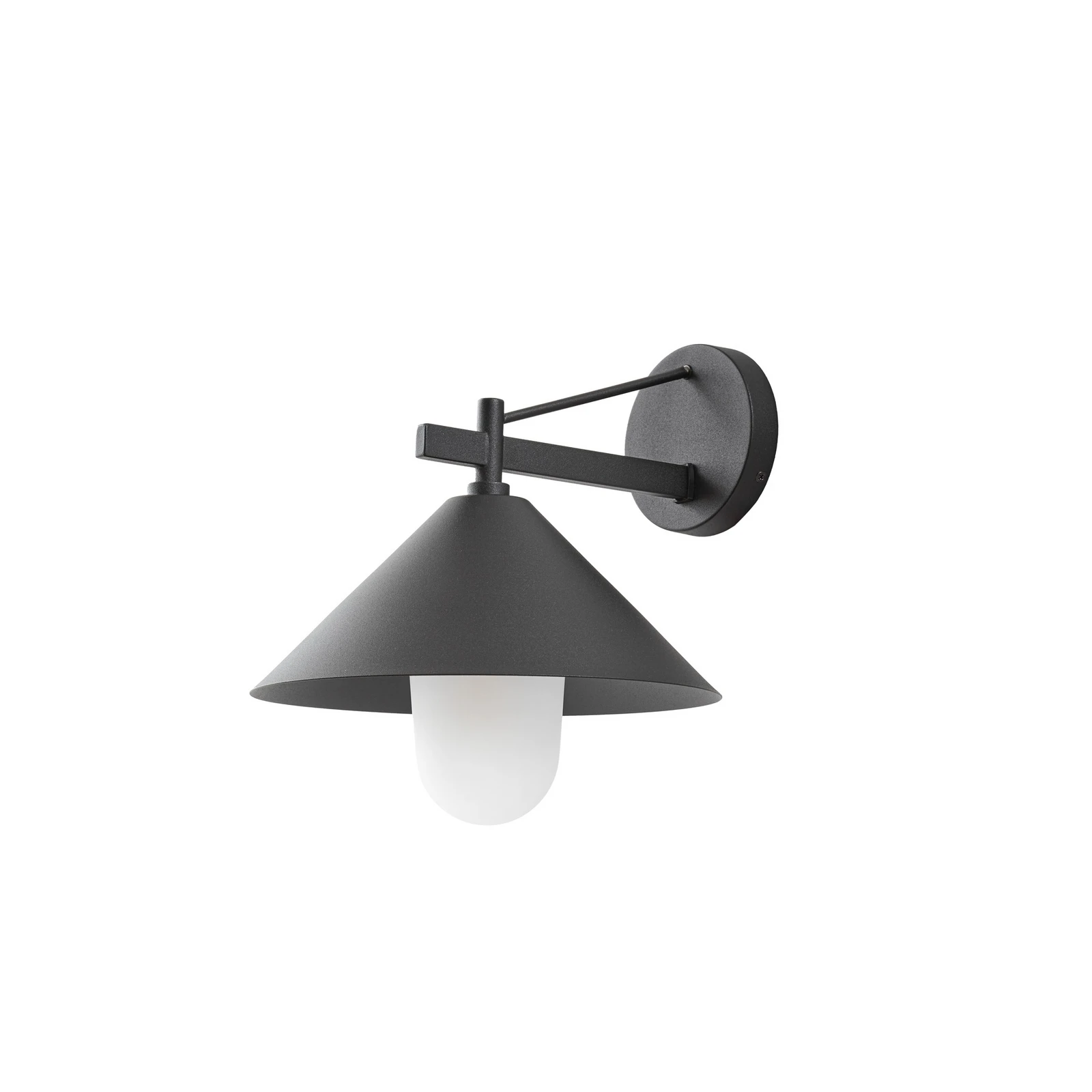 Applique d'extérieur Lucande Kiyogi, noire, 31 cm, E27, IP65
