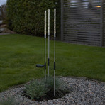 Bubbly LED solar light in a set of 3