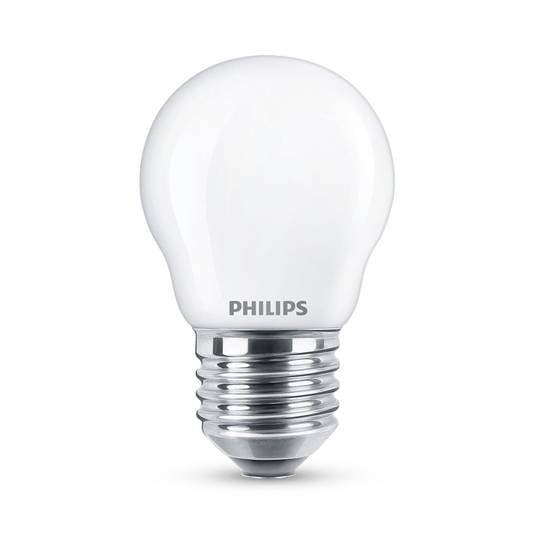 "Philips Classic" LED lempa E27 P45 6,5W 2700K matinė